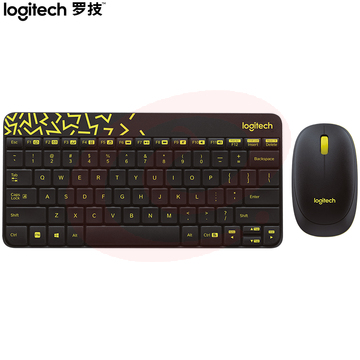 罗技（Logitech）MK240 Nano 键鼠套装 无线键鼠套装 办公键鼠套装 紧凑型 超长续航 带无线2.4G接收器 黑