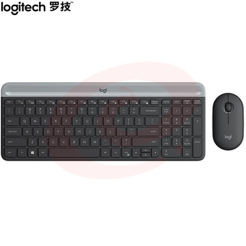 罗技（Logitech）MK470 键鼠套装 无线键鼠套装 超薄 全尺寸 星空灰 带无线2.4G接收器 定制服务请咨询客服 SKU：YDKJ29259