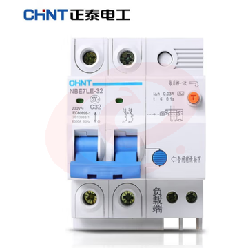 正泰(CHNT) 漏电保护器 空气开关 家用小型空开总闸断路器 漏保NBE7LE 2P 32A