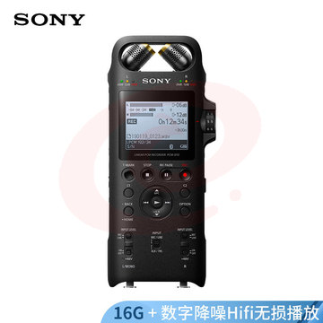 索尼（SONY）专业数码录音笔PCM-D10 16GB 黑色 数字降噪Hifi无损播放 大直径三向双麦克风 SKU：YDKJ29959