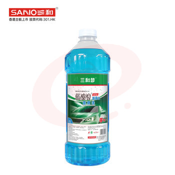 三和（SANVO）RH175-0-2L 蓝波浪玻璃水 玻璃镜面油膜清洁剂 四季通用2L
