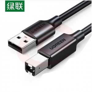 绿联10328 UGREEN US104 USB2.0 A公对B公打印线 USB打印机数据线计算机延长线长转方口 3米