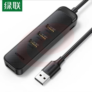 绿联20487 USB3.0  集线器 拓展器 4口 1m