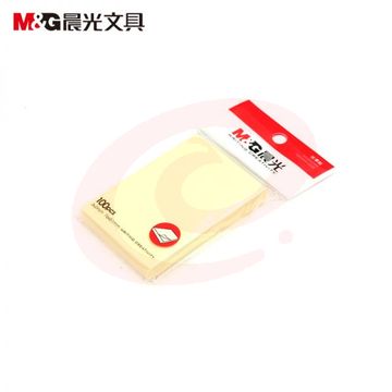 晨光 M＆G 优事贴自粘便条纸 YS-02 AS32A10110 3”*2” 76*51mm (黄色) 100页/本 40本/盒
