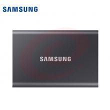 三星（SAMSUNG) 500GB Type-c移动硬盘 固态PSSD 超极速NVMe高速传输1050MB/秒 T7 太空灰 MU-PC500T SKU：YDKJ30699