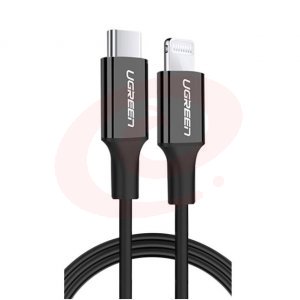 绿联 UGREEN US171 Type-C转lightning转换线 60752 苹果PD快充数据线 MFi认证Type-C通用iPhone手机 2米/黑色    bwsj-2022080724037