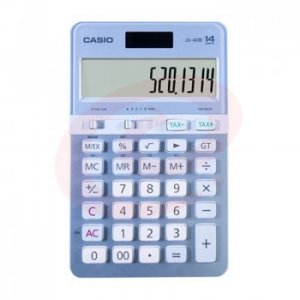 卡西欧 CASIO JS-40B-BU 商务计算器 蓝色 SKU：YDKJ30678