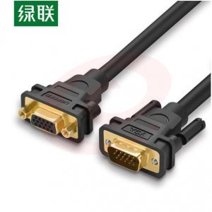 绿联 UGREEN 30744 VGA连接线视频线 VG103 VGA公对母延长线 2米