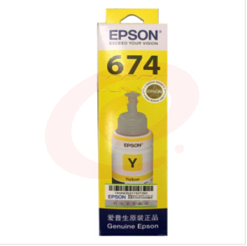 爱普生（EPSON）原装674墨水L805 L801 L1800 L850 L810爱普生六色墨水T6744黄色 SKU：YDKJ30693