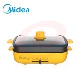 美的（Midea）DY3020P301Y 电火锅电热锅煎炸涮烤多功能锅炒锅不易粘电煮锅锅独立可拆洗