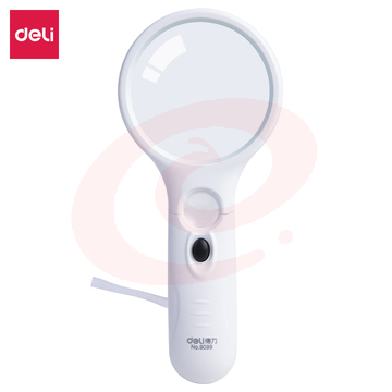得力9099LED放大镜(白色)(个)