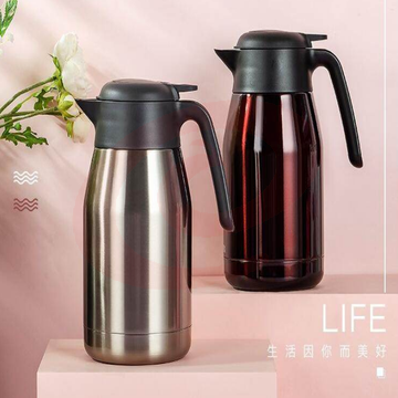 膳魔师 THS-1500 咖啡色 1500ml保温壶家用真空不锈钢水壶保温瓶