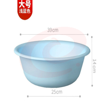 SPACEXPERT塑料脸盆 39cm浅蓝色1只装