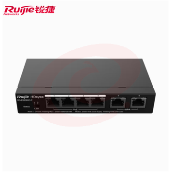 锐捷RG-ES206GC-P 6口千兆Poe交换机 智能网管型 企业办公监控工程交换器分线器