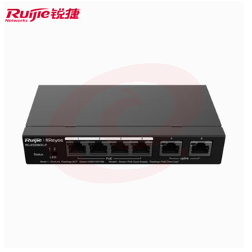 锐捷RG-ES206GC-P 6口千兆Poe交换机 智能网管型 企业办公监控工程交换器分线器 SKU：YDKJ31203