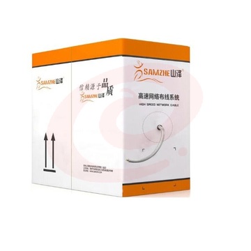山泽(SAMZHE) BH6100 六类网线(0.51/0.02mm) CAT6类非屏蔽千兆网线 深灰色 100米