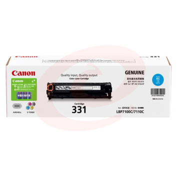 佳能(Canon) CRG-331 C 青色 硒鼓 (适用于LBP7110Cw/LBP7100Cn/iC MF8280Cw/iC MF8250Cn) SKU：YDKJ31100