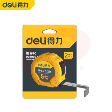 得力 deli 纸卡泡壳装钢卷尺 2mx13mm DL9002A 得力工具 SKU：YDKJ31077