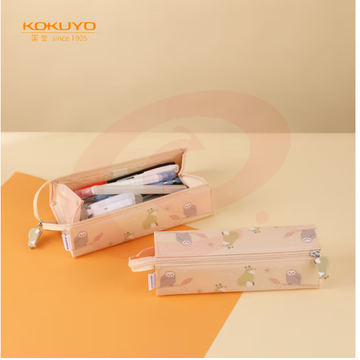 国誉（KOKUYO）C2-R文具笔袋·mofu-mofu系列大容量铅笔收纳盒 浅棕 WSG-PC5M22LS