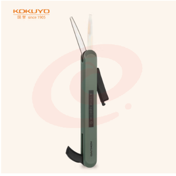 国誉(KOKUYO)一米新纯便携剪刀创意两用开箱小刀 绿色 WSG-HSS320G