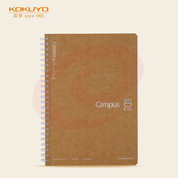 国誉(KOKUYO)Campus 学生软线圈笔记本子记事本记录本子 A5/80张方格 WCN-CSR3811