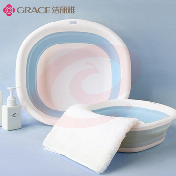 洁丽雅(Grace) 可折叠洗脸盆 中号