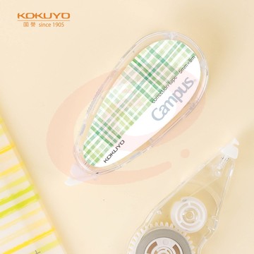 国誉（KOKUYO）学生Campus原纸色替芯式修正带修改带涂改带 5mm*8m 本体 水绘风绿WSG-TWT3508-4