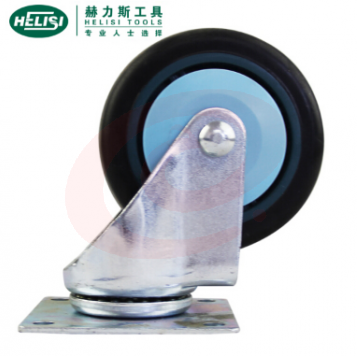 赫力斯（HELISI） JC.241 静音橡胶轮脚轮 车轮平板小车轮（万向 8寸）