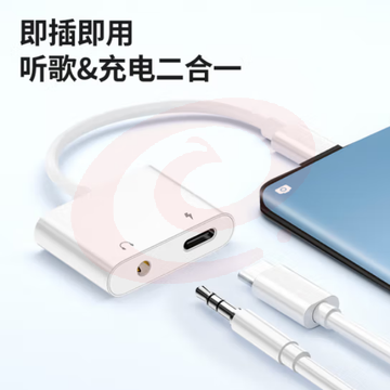 毕亚兹 苹果15/iPad Pro耳机转接头 Type-c二合一音频转换器 P22 SKU：YDKJ31283