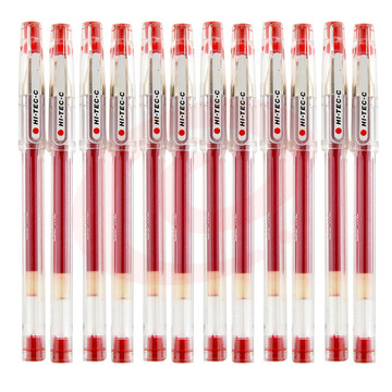 百乐 BLLH-20C4-R 针管钢珠笔 0.4MM 红色 12支/盒