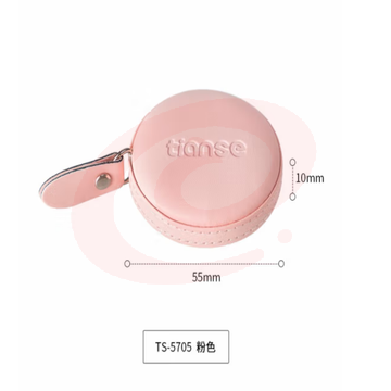 天色（TIANSE）迷你卷尺1.5米 自动卡位 TS-5705-1 粉色