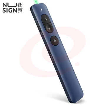得力(deli)纽赛NS100激光翻页笔 绿光教师ppt投影笔激光笔教鞭蓝牙连接演讲笔 无线演示翻页器课件笔 蓝色