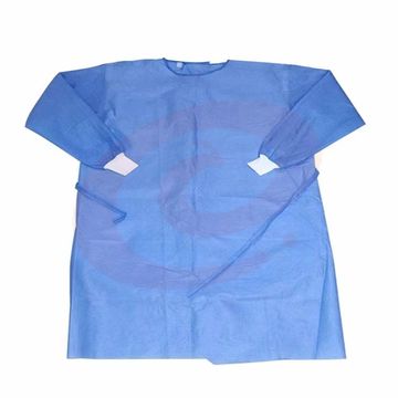 反穿式蓝色防护服均码
