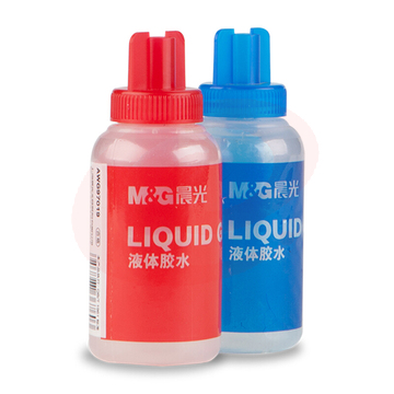 晨光（M&G） 晨光办公液体胶水平头胶水弯头液体胶快干强力胶502胶水固体胶棒卡通可洗手工白胶 100g 12支装AWG97019