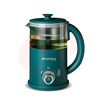 山水（SANSUI）山水养生壶mini家用小型办公室全自动多功能玻璃迷你蒸煮花茶器YD703 绿色
