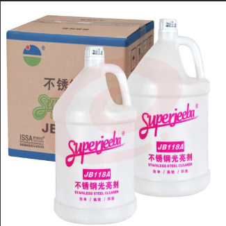 白云清洁(baiyun cleaning)JB118A 不锈钢光亮剂 电梯保养油金属亮洁剂 3.78L*4瓶