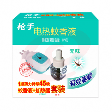 枪手 电热蚊香液1器+1液  驱蚊液蚊不叮电热蚊香液