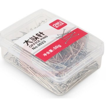 得力0023 得力大头针得力银色大头钉财务装订用品