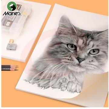 马利(Marie's)素描纸4k加厚40张 四开铅画纸速写纸 学生儿童初学者写生美术绘画纸zhygh_3305875