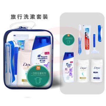 佳途JOYTOUR 洗漱套装旅行套装洗漱包男女通用洗护洗浴套装洗发沐浴露小瓶便携式防水洗漱包 九件套