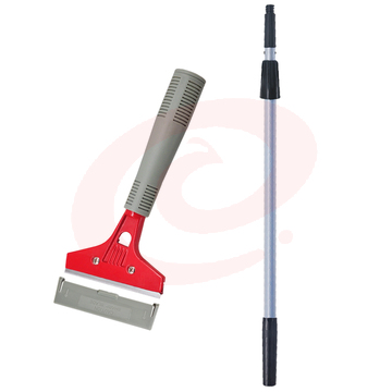白云清洁（baiyun cleaning）PB1009 清洁铲刀+120CM伸缩杆 玻璃清洁工具