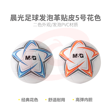晨光AST09720发泡革贴皮花色5号足球
