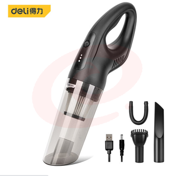 得力(deli) 无线车载吸尘器 DL8080 小型手持吸尘器带电源适配器插头