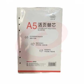 鑫绿洲活页替芯A5 6孔（本） SKU：YDKJ33552