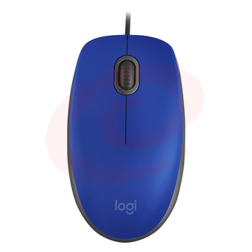 罗技（Logitech）M110 有线静音鼠标 台式机笔记本有线鼠标 家用办公USB静音鼠标 M110有线静音鼠标 蓝色