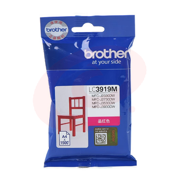 兄弟（brother）LC3919M原装墨盒 适用于MFC-J3930/2730/2330/3530 LC3919Y红色打印量约1500页