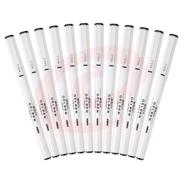 晨光（M&G）文具0.5mm 黑色全针管中性笔签字笔水笔 12支/盒GP1390