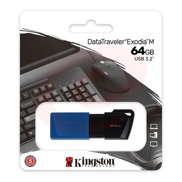 金士顿（Kingston）64GB优盘U盘 USB3.2 Gen 1 U盘 DTXM 滑盖设计U盘 多彩时尚办公U盘  SKU：YDKJ33843