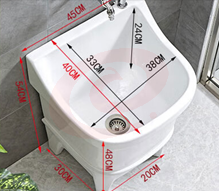 墩布池 拖把池 水池 洗拖把池 洗衣池40*40*40 SKU：YDKJ33475