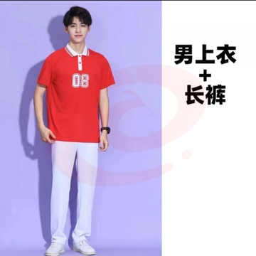 啦啦队服装  男款上衣+长裤